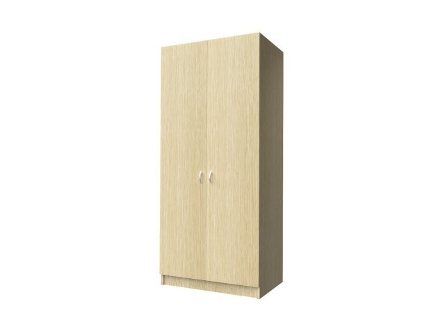 Универсальный шкаф-гардероб для гостиницы 90х60х215 см - «Comfort Standart», Дуб Беленый