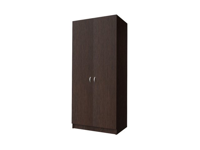Двухстворчатый шкаф-гардероб для гостиницы 90х60х215 см - «Comfort Standart», Дуб Венге