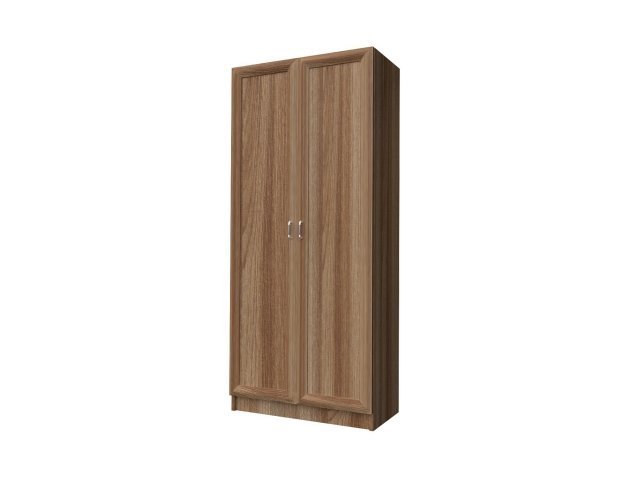 Универсальный шкаф-гардероб с 2-мя дверями для гостиницы 90х44х215 см - «Comfort Style», Ясень Шимо тёмный