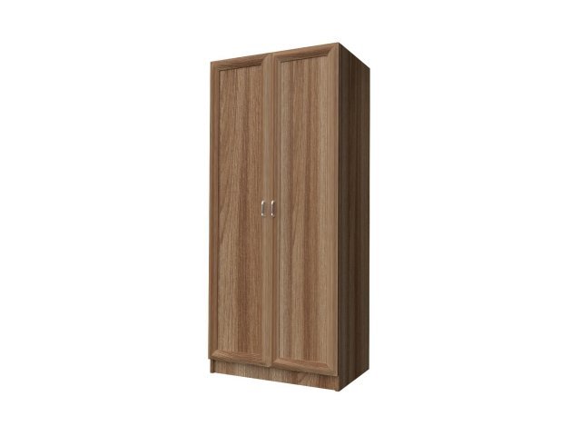 Универсальный шкаф-гардероб с 2-мя дверями для гостиницы 90х60х215 см - «Comfort Style», Ясень Шимо тёмный