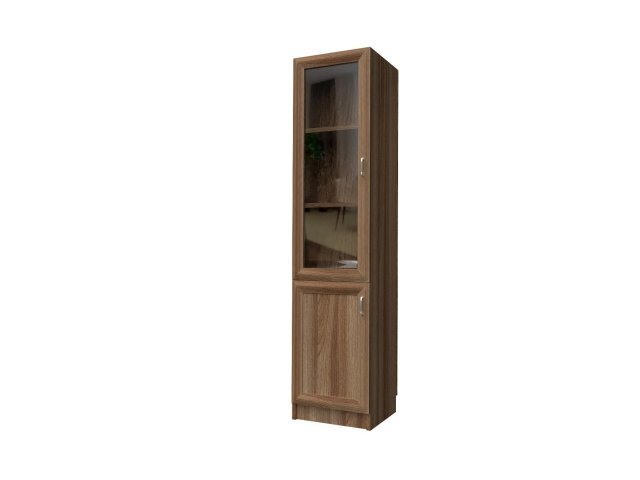 Комбинированный шкаф для гостиницы 45х44х215 см - «Comfort Style», Ясень Шимо тёмный