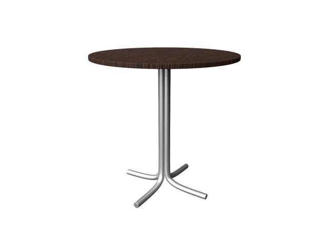 Стол "Тюльпан" на металлической опоре для гостиницы D80x73 см - «Comfort Style», Дуб Венге