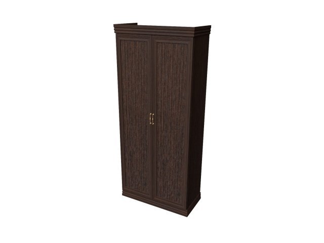 Двухстворчатый шкаф-гардероб для гостиницы 100х46х207 см - «Comfort Deko», Дуб Венге