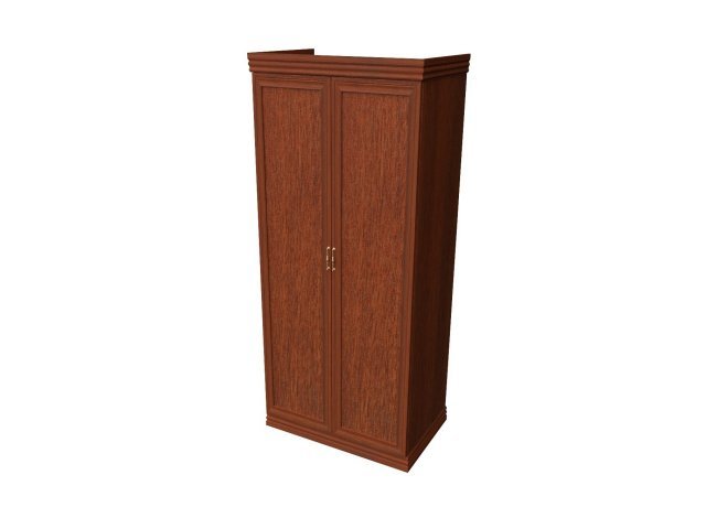 Двухстворчатый шкаф-гардероб для гостиницы 100х62х207 см - «Comfort Deko», Орех