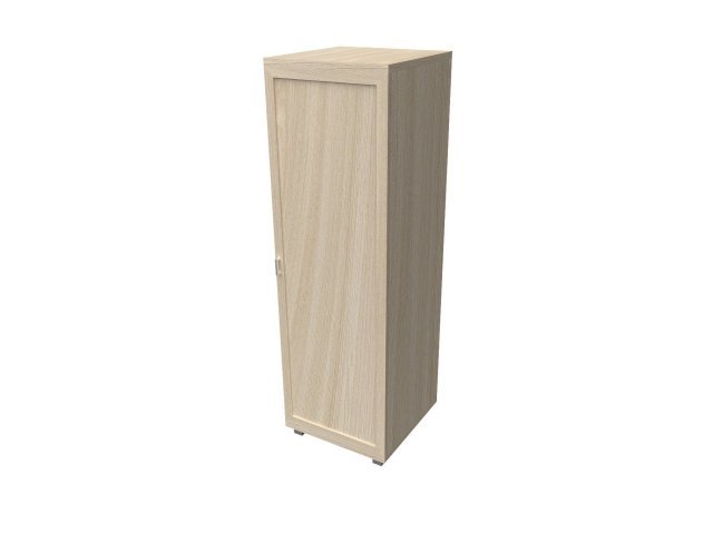 Одностворчатый шкаф-гардероб для гостиницы 66х60х200 см - «Comfort Quadro», Ясень Шимо светлый