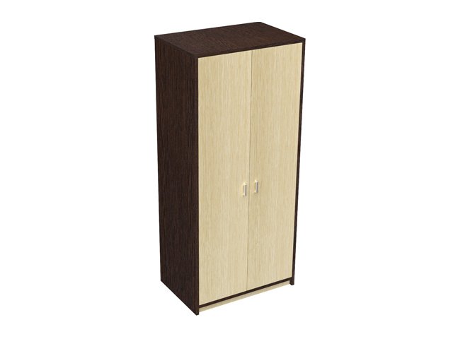 Двухсекционный шкаф для гостиницы 90х60х199 см - «Comfort Next», Дуб комбинированный