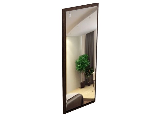 Зеркало для гостиницы 50х3х132 см - «Comfort Next», Дуб Венге